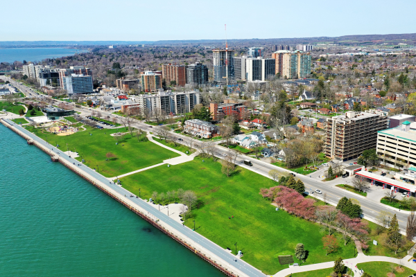 Burlington, Ontario is situated on the shores of Lake Ontario.