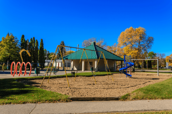 Playground located in the Mayfair neighbourhood.