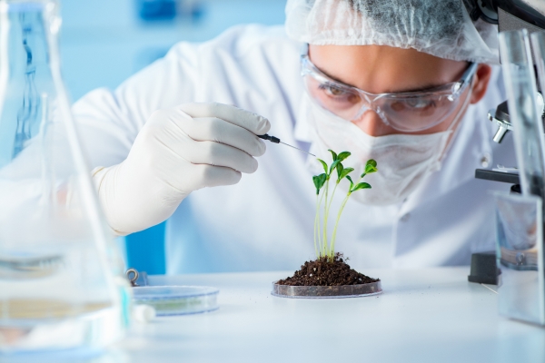 Man working in the biotechnology field 