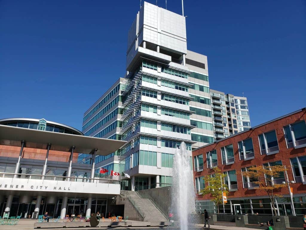 City hall in Kitchener Ontario