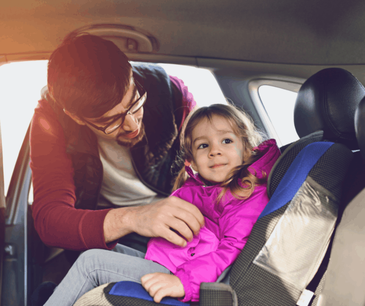 forward-facing child car seat