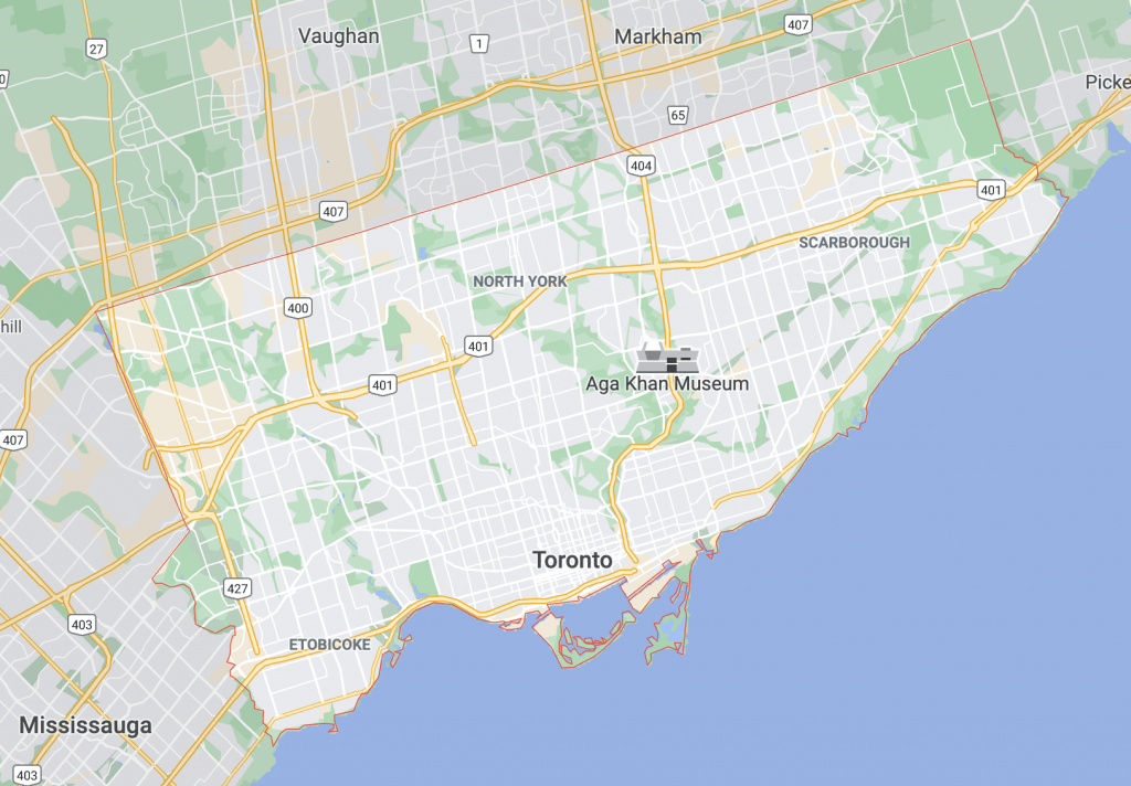 Map of Toronto and the Greater Toronto Area
