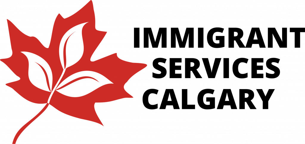 Immigrant Services Calgary logo. Speak to a settlement expert to learn more about the services provided in this Canadian city to newcomers.